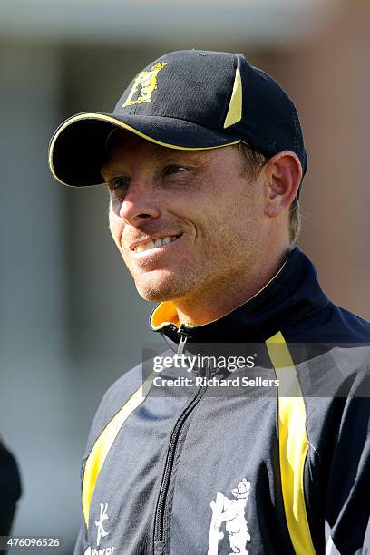 Birmingham Bears Ian Bell after the NatWest T20 Blast between Durham Jets and Birmingham Bears at Emirates Durham ICG, on June 06, 2015 in...