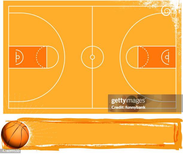 ilustraciones, imágenes clip art, dibujos animados e iconos de stock de campo de baloncesto - school gymnasium