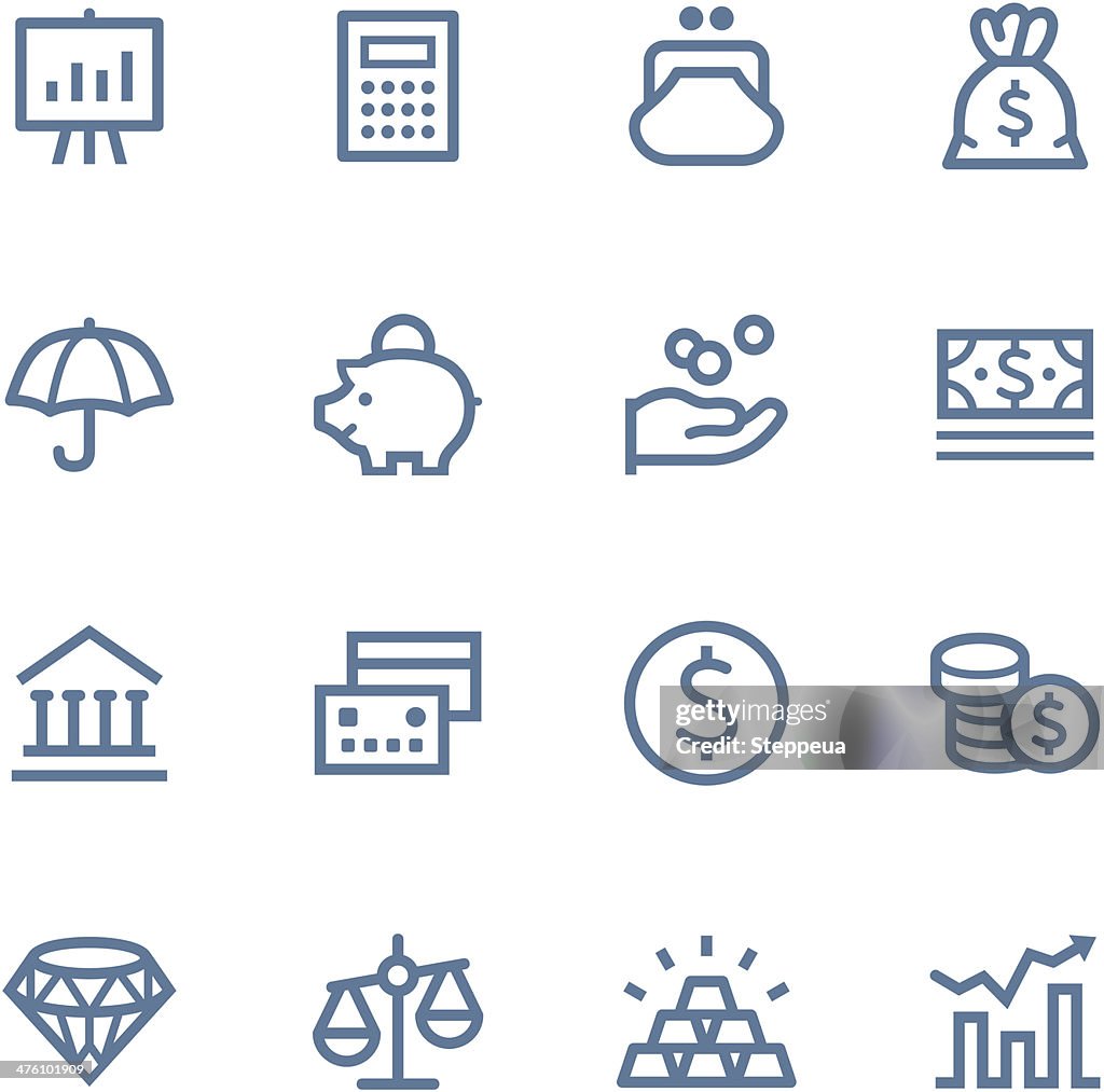 Finance Line icons