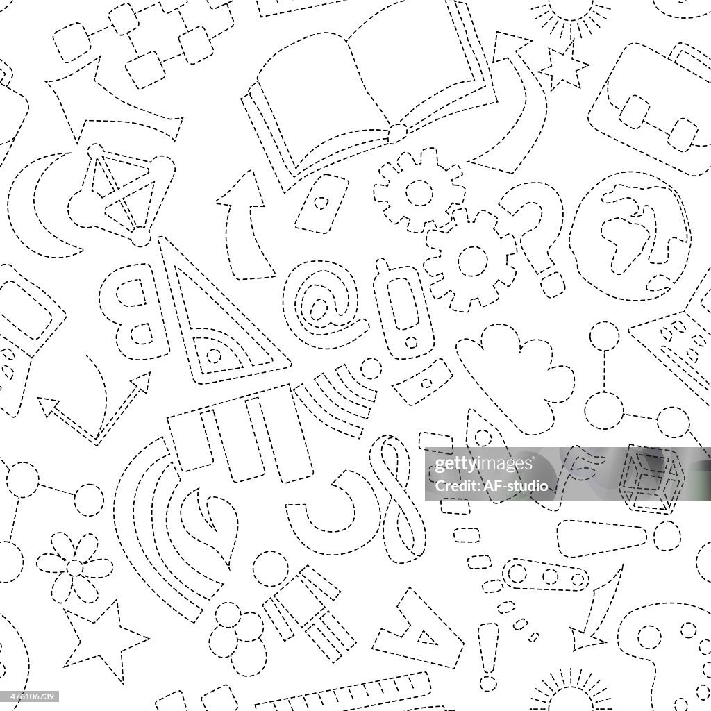 Educitational Pattern Seamless Educational Pattern High-Res Vector Graphic - Getty Images