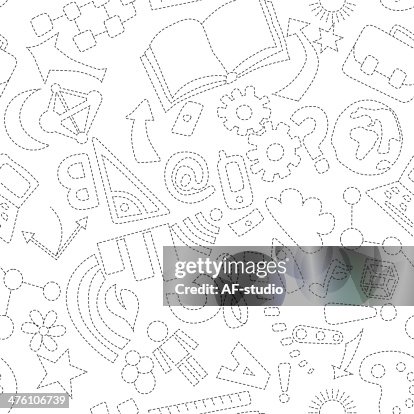 Educitational Pattern Seamless Educational Pattern High-Res Vector Graphic - Getty Images