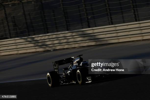 Valtteri Bottas of Finland and Williams drives during day four of Formula One Winter Testing at the Bahrain International Circuit on March 2, 2014 in...