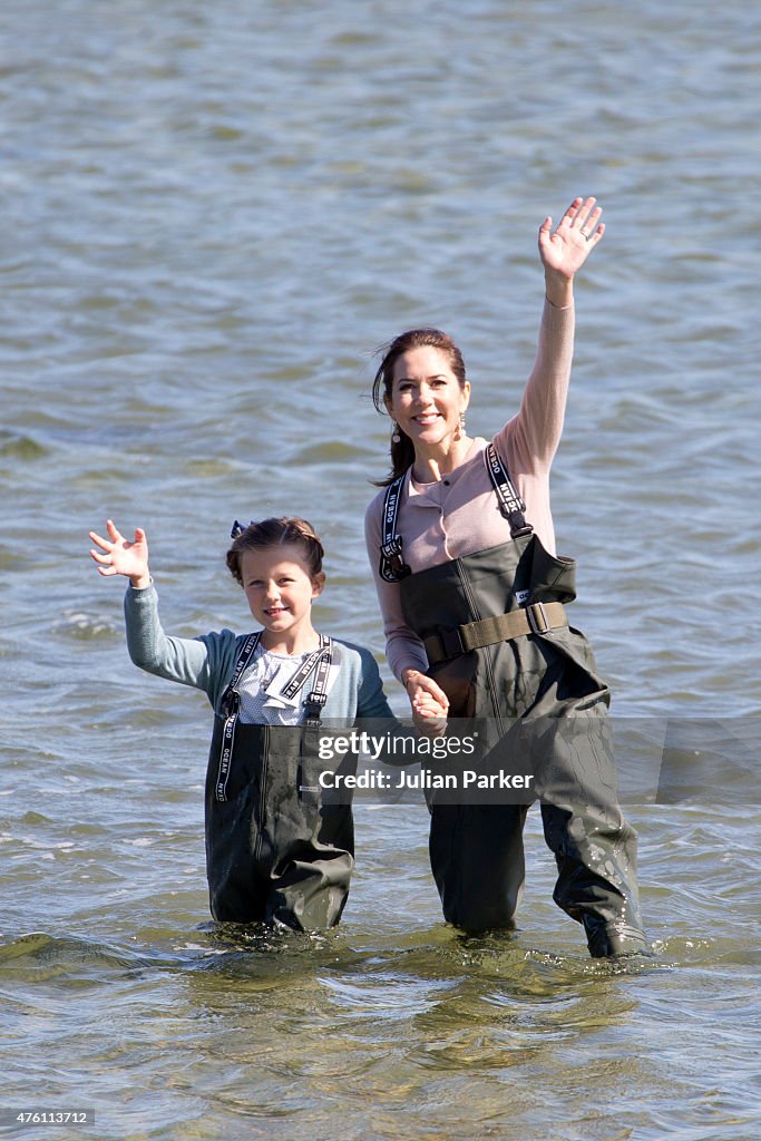 Crown Princess Mary & Princess Isabella Of Denmark Undertake Engagements On The Island Of Samso