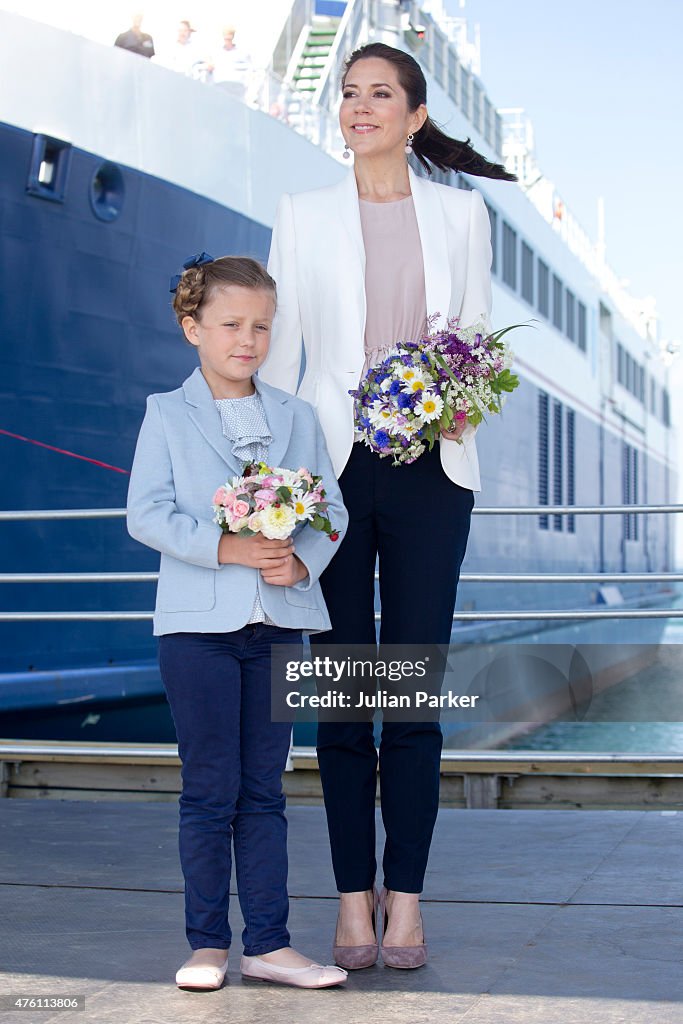 Crown Princess Mary & Princess Isabella Of Denmark Undertake Engagements On The Island Of Samso