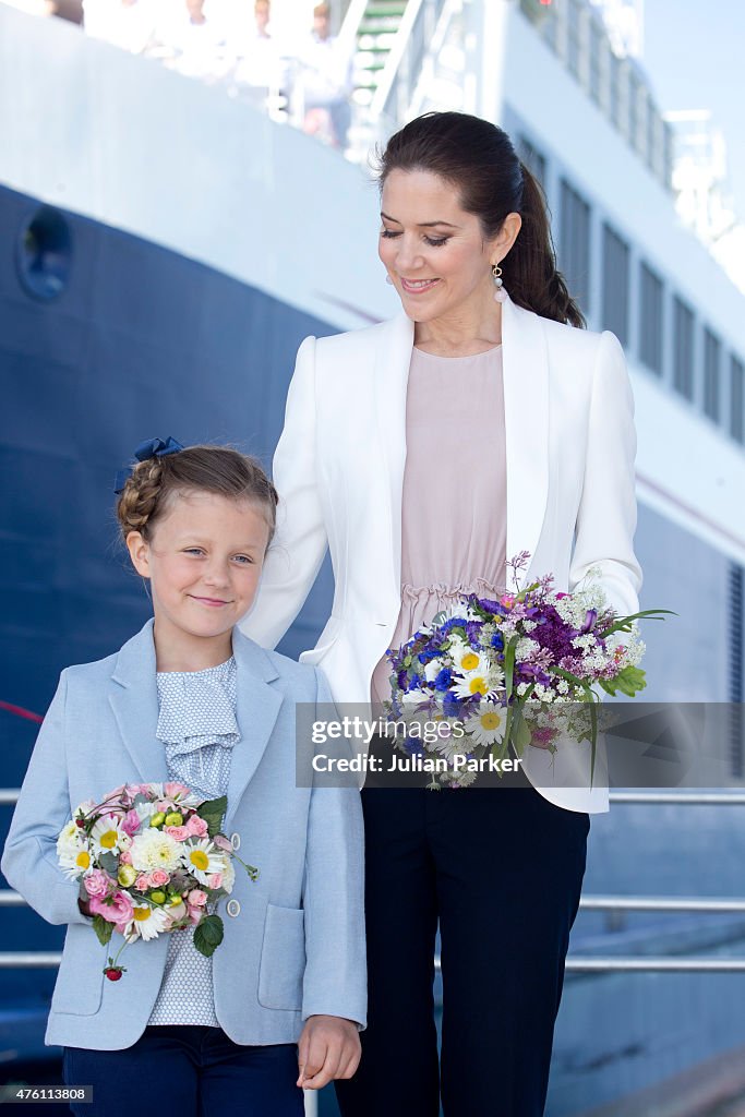 Crown Princess Mary & Princess Isabella Of Denmark Undertake Engagements On The Island Of Samso