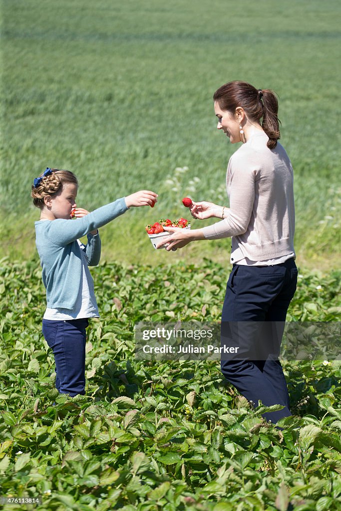 Crown Princess Mary & Princess Isabella Of Denmark Undertake Engagements On The Island Of Samso