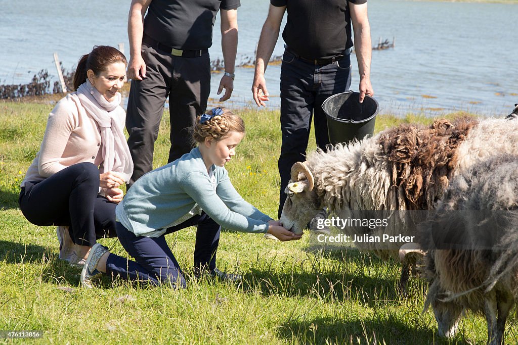 Crown Princess Mary & Princess Isabella Of Denmark Undertake Engagements On The Island Of Samso