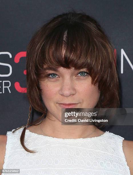 Actress Lenay Dunn attends the premiere of Focus Features' "Insidious: Chapter 3" at the TCL Chinese Theatre on June 4, 2015 in Hollywood, California.