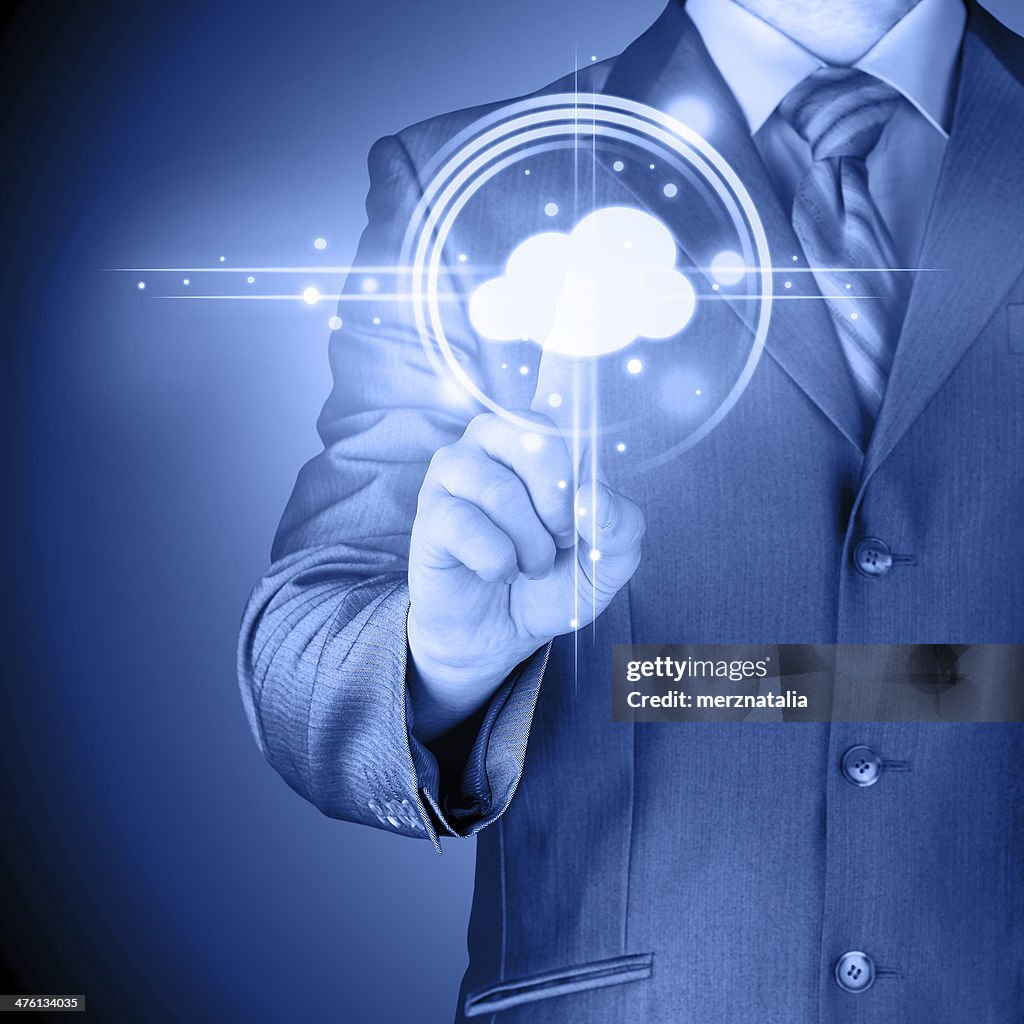 Cloud computing touchscreen interface