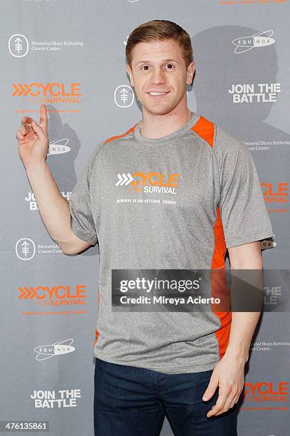 Olympic athlete John Daly attends the 2014 "Cycle For Survival" Benefit Ride for Memorial Sloan Kettering Cancer Center at Equinox Rock Center on...