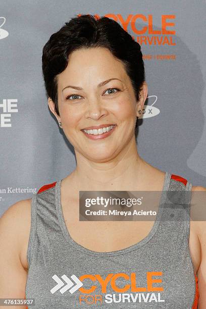 Author Ellie Krieger attends the 2014 "Cycle For Survival" Benefit Ride for Memorial Sloan Kettering Cancer Center at Equinox Rock Center on March 2,...