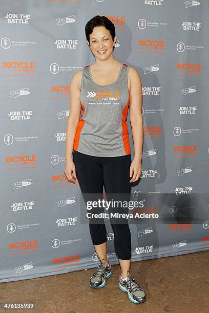 Author Ellie Krieger attends the 2014 "Cycle For Survival" Benefit Ride for Memorial Sloan Kettering Cancer Center at Equinox Rock Center on March 2,...