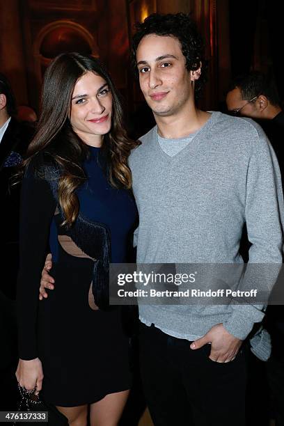 Owner of Gallery Alex Dellal and model Elisa Sednaoui attending the Cocktail Dinatoire of German VOGUE in honor of Mario Testino at Restaurant 1728...