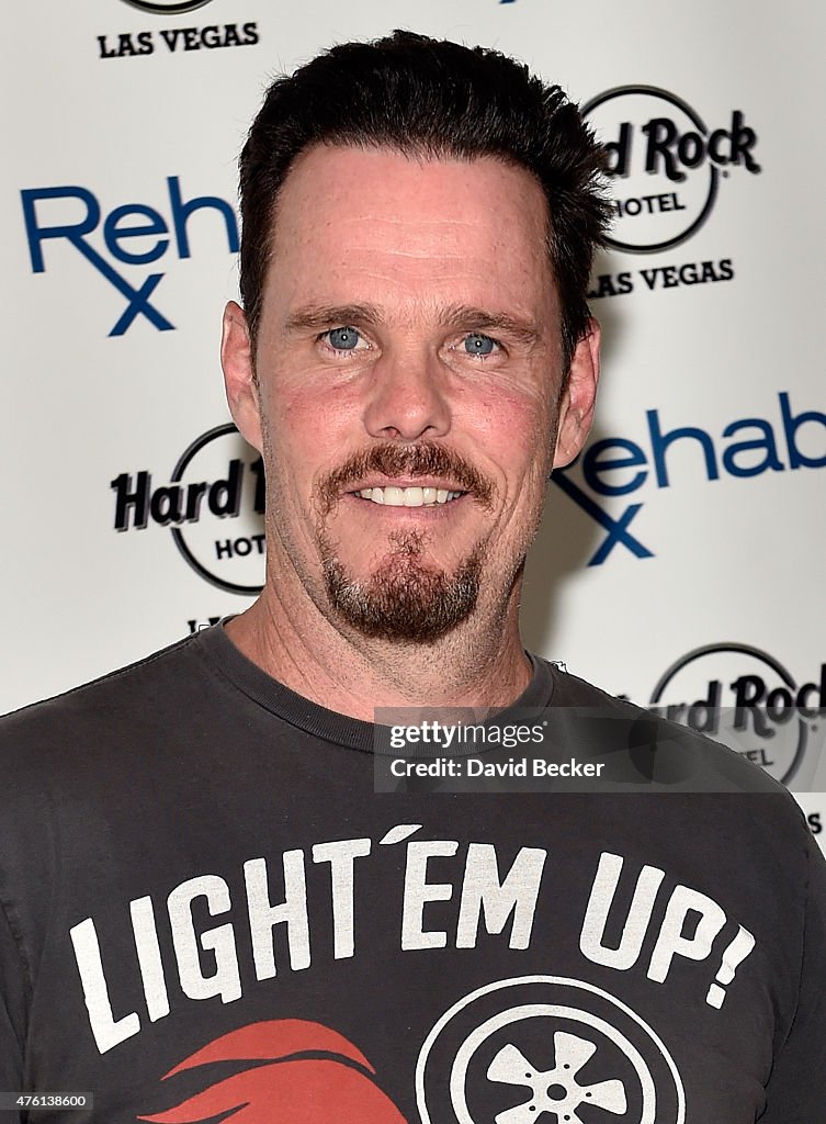 Actor Kevin Dillon arrives at the Hard Rock Hotel & Casino during the