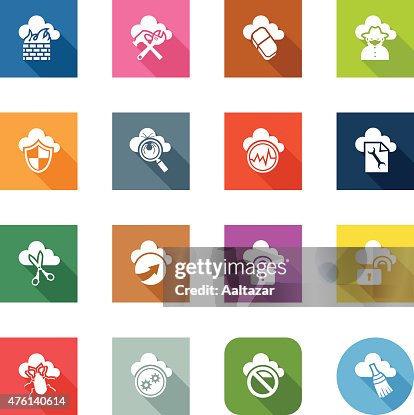 Flat Icons - Cloud Security Flat Icons - Cloud Security