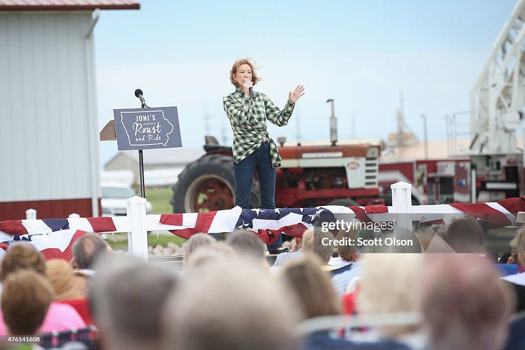 Republican Presidential Hopefuls Attends Sen. Joni Ernst's Inaugural Roast And Ride Event