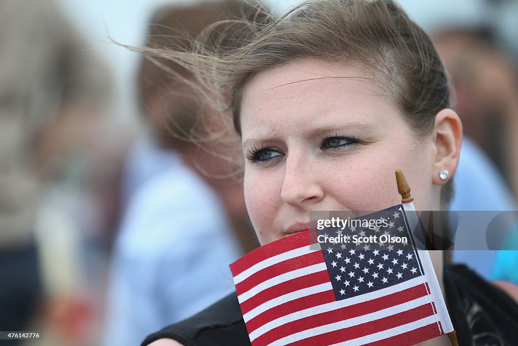 Republican Presidential Hopefuls Attends Sen. Joni Ernst's Inaugural Roast And Ride Event