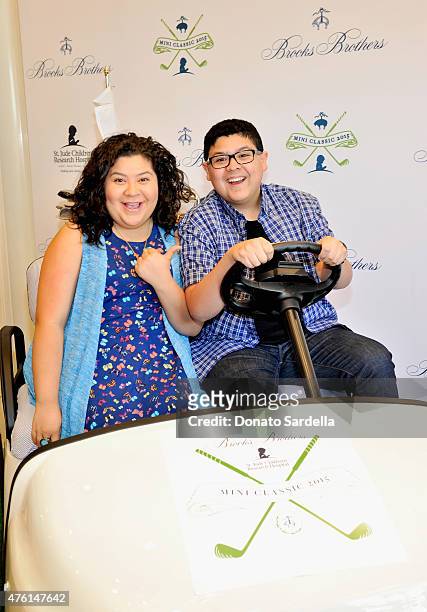 Actors Raini Rodriguez and Rico Rodriguez attend Brooks Brothers MINI CLASSIC Golf Tournament to benefit St. Jude Children's Research Hospital at...