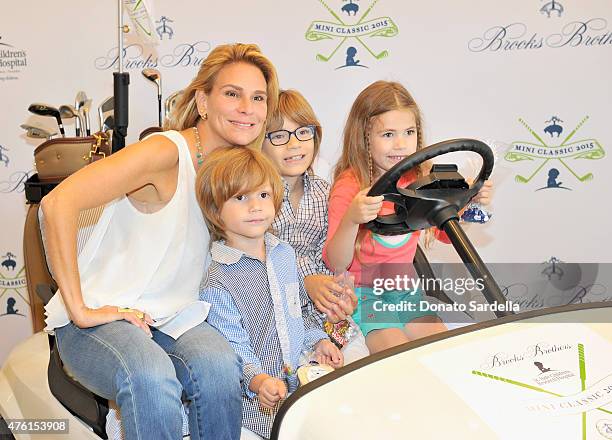 Astrid Lyons and children attend Brooks Brothers MINI CLASSIC Golf Tournament to benefit St. Jude Children's Research Hospital at Brooks Brothers...