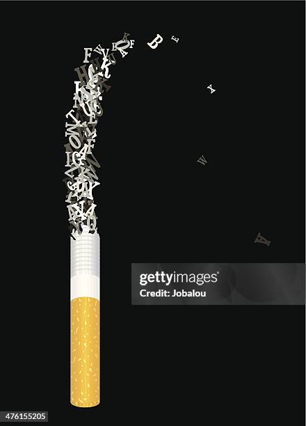 ilustrações, clipart, desenhos animados e ícones de cigarro gravação de cinzas - ash