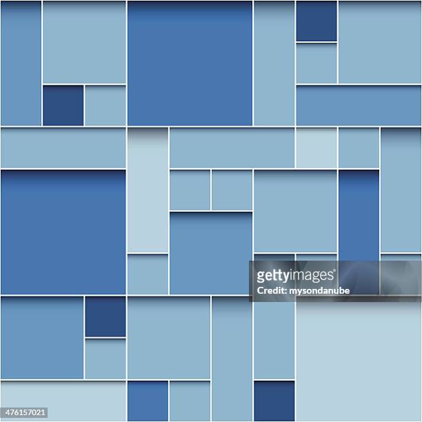 modern blue boxes background - blue glass stock illustrations