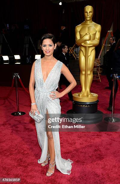 Personality Rocsi Diaz attends the Oscars held at Hollywood & Highland Center on March 2, 2014 in Hollywood, California.