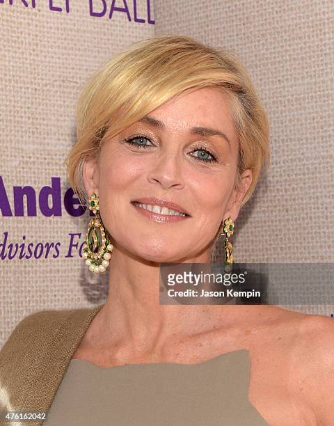 Actress Sharon Stone attends the 14th annual Chrysalis Butterfly Ball sponsored by Audi, Kayne Anderson, Lauren B. Beauty and Z Gallerie on June 6,...