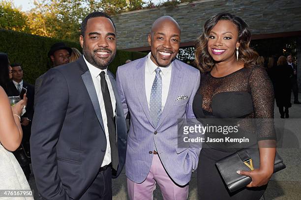 Producers Todd Tucker, Will Packer, and TV Personality Kandi Burruss-Tucker attend the 14th annual Chrysalis Butterfly Ball sponsored by Audi, Kayne...
