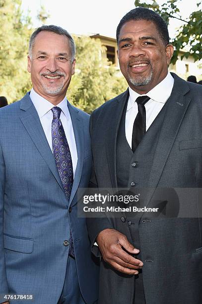 Mark Loranger, President and Chief Executive Officer of Chrysalis and John Dillon Award recipient Charles Johnson attend the 14th annual Chrysalis...