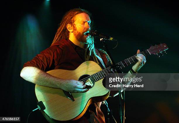 Newton Faulkner performs at Portsmouth Guildhall on March 2, 2014 in Portsmouth, England.