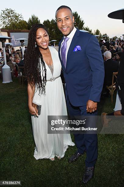 Actress Meagan Good and DeVon Franklin attend the 14th annual Chrysalis Butterfly Ball sponsored by Audi, Kayne Anderson, Lauren B. Beauty and Z...