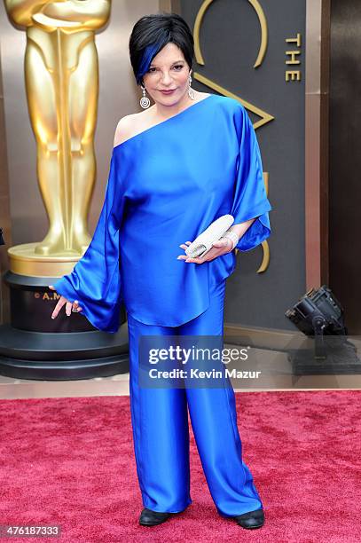 Entertainer Liza Minnelli attends the Oscars held at Hollywood & Highland Center on March 2, 2014 in Hollywood, California.