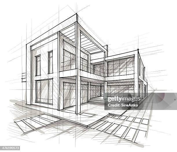 architecture - glass material stock illustrations