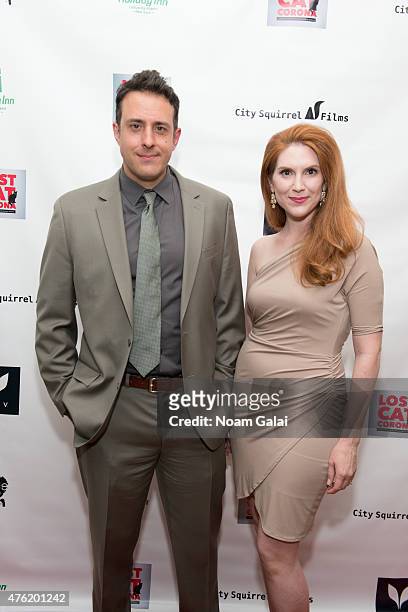 Tony Glazer and Summer Crockett Moore attend the 'Lost Cat Corona' wrap party at Highlight Studios on June 6, 2015 in New York City.