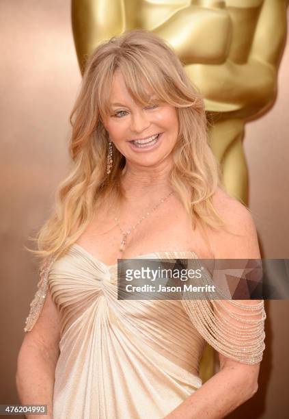Actress Goldie Hawn attends the Oscars held at Hollywood & Highland Center on March 2, 2014 in Hollywood, California.