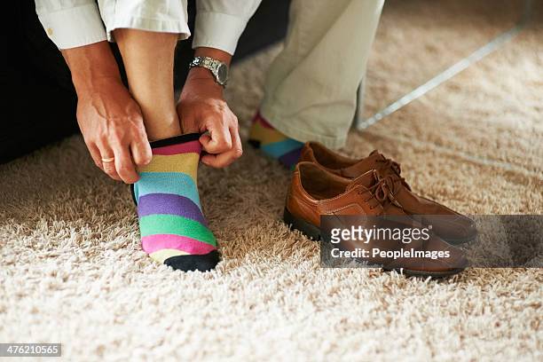 adding a little bit of fun to the outfit - smart shoes stock pictures, royalty-free photos & images