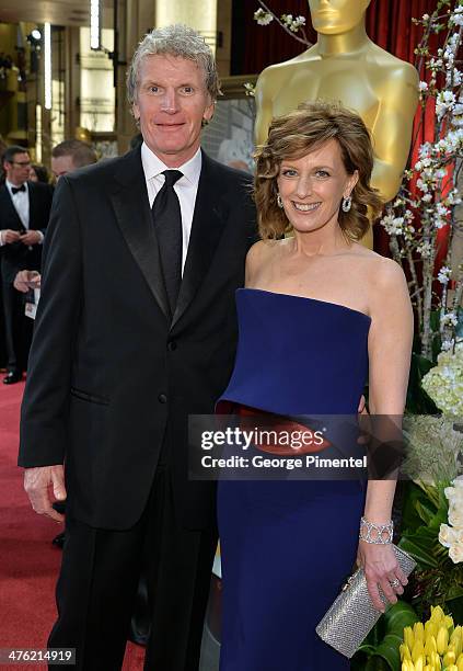 Disney Media Co-Chair and Disney-ABC Television Group President Anne Sweeney and husband Phil Miller attend the Oscars held at Hollywood & Highland...