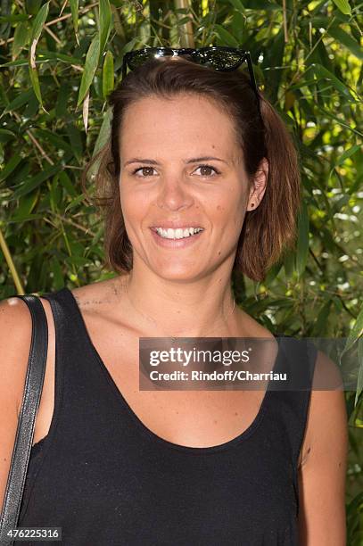 Swimmer Laure Manaudou attends the Men Final of 2015 Roland Garros French Tennis Open - Day Fithteen, on June 7, 2015 in Paris, France