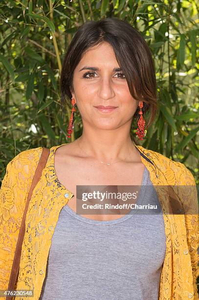 Actress Geraldine Nakache attends the Men Final of 2015 Roland Garros French Tennis Open - Day Fithteen, on June 7, 2015 in Paris, France.