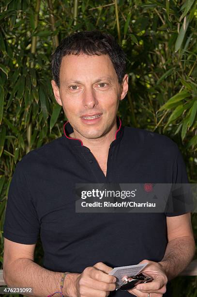 Marc-Olivier Fogiel attends the Men Final of 2015 Roland Garros French Tennis Open - Day Fithteen, on June 7, 2015 in Paris, France