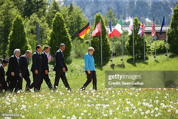 Japanese Prime Minister Shinzo Abe, President of the European Commission Jean-Claude Juncker, President of the European Council Donald Tusk, French...