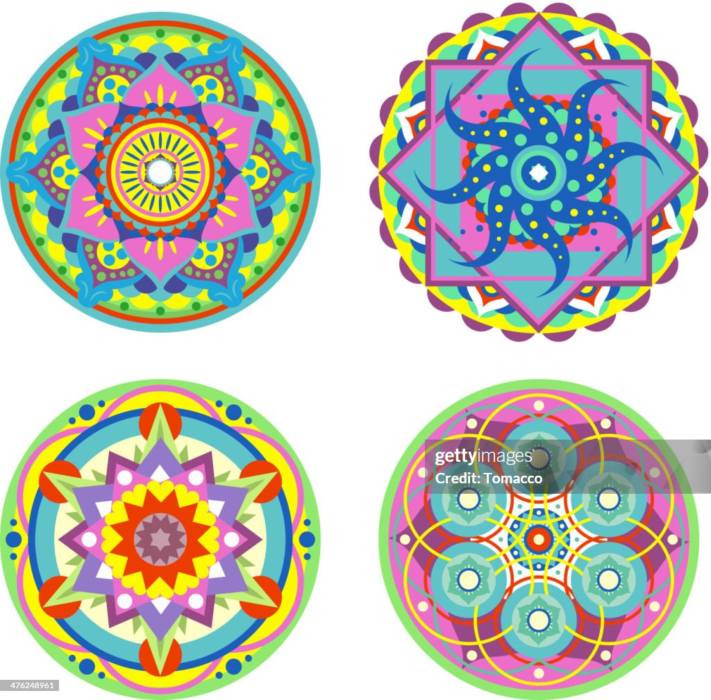 Mandala Symmetry Enlightenment Ritual Symbol High-Res Vector Graphic ...