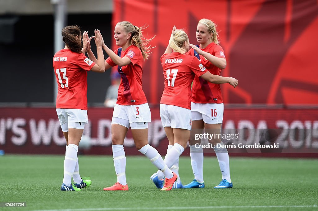 Norway v Thailand: Group B - FIFA Women's World Cup 2015