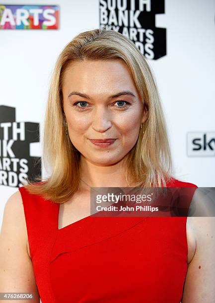 Sophia Myles attends the South Bank Sky Arts Awards at The Savoy Hotel on June 7, 2015 in London, England.