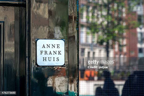 anne frank house in amsterdam - anne frank stock pictures, royalty-free photos & images