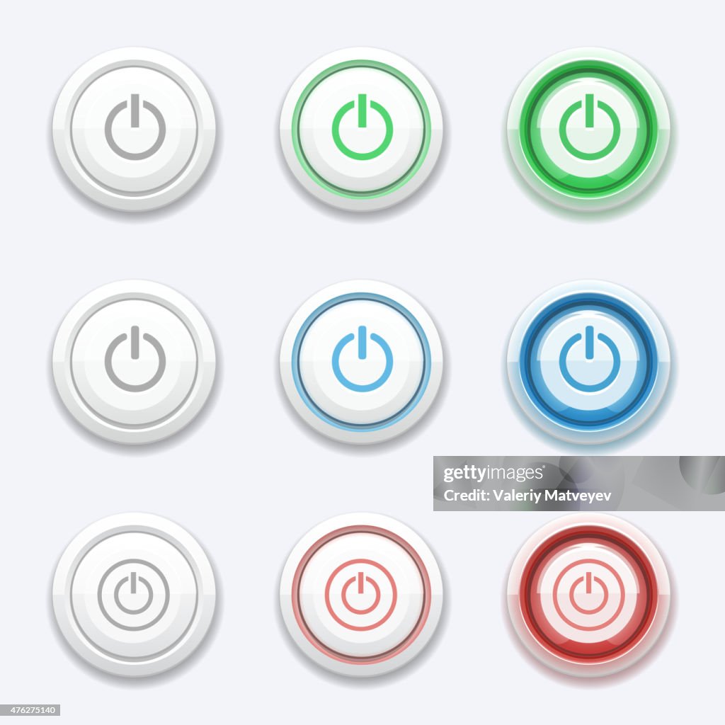 Start Power Button Vector Start Or Power Button High-Res Vector Graphic - Getty Images