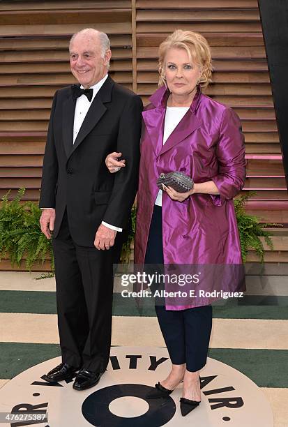 Philanthropist Marshall Rose and actress Candice Bergen attends the 2014 Vanity Fair Oscar Party hosted by Graydon Carter on March 2, 2014 in West...