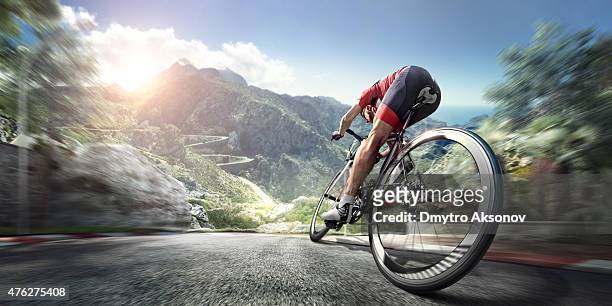 professional road cyclist - sports race stock pictures, royalty-free photos & images