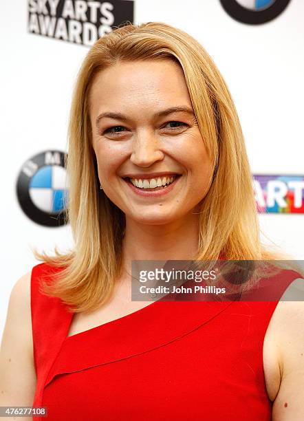 Sophia Myles in the press room at the South Bank Sky Arts Awards at The Savoy Hotel on June 7, 2015 in London, England.