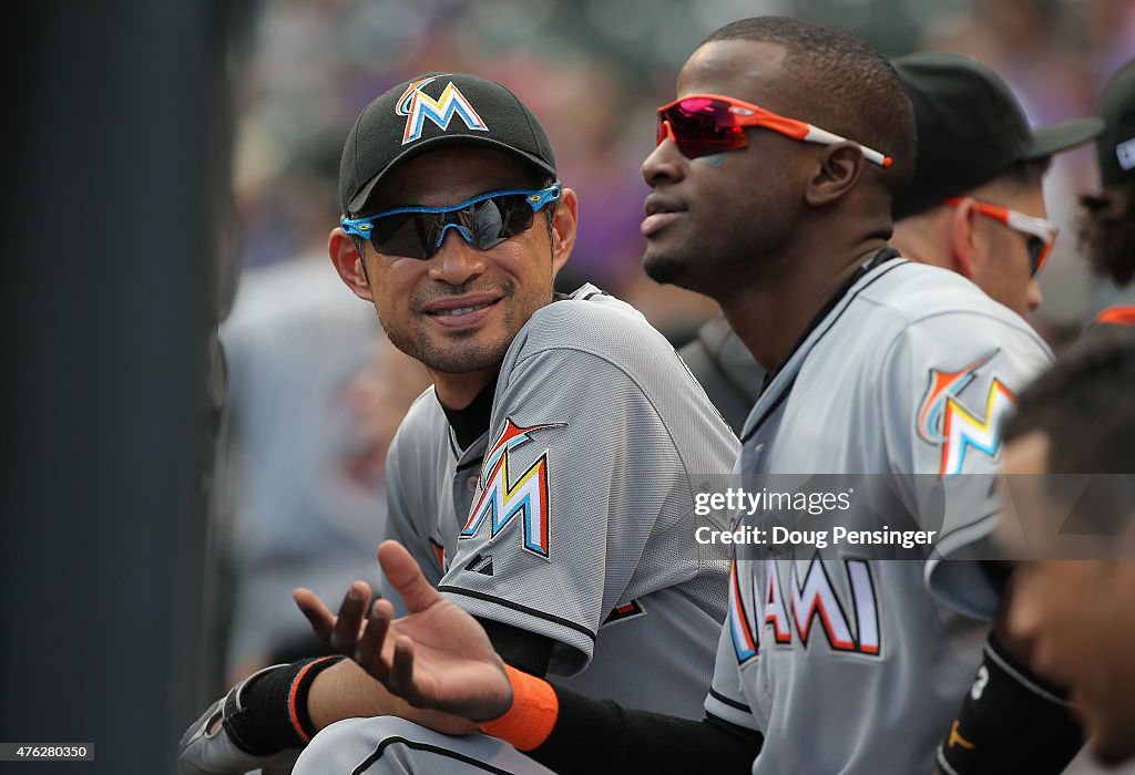 Miami Marlins v Colorado Rockies